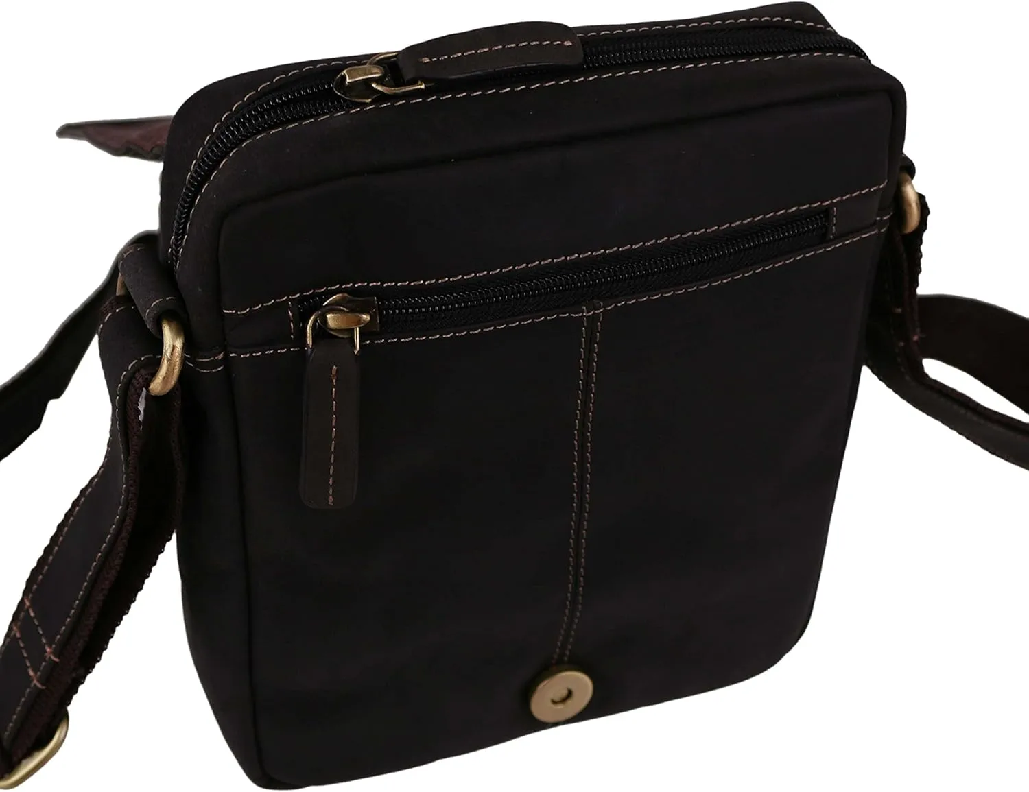 Visconti Women's Oiled Leather Cross Body/Shoulder Bad By ; Merlin Travel Onesize Oil Brown