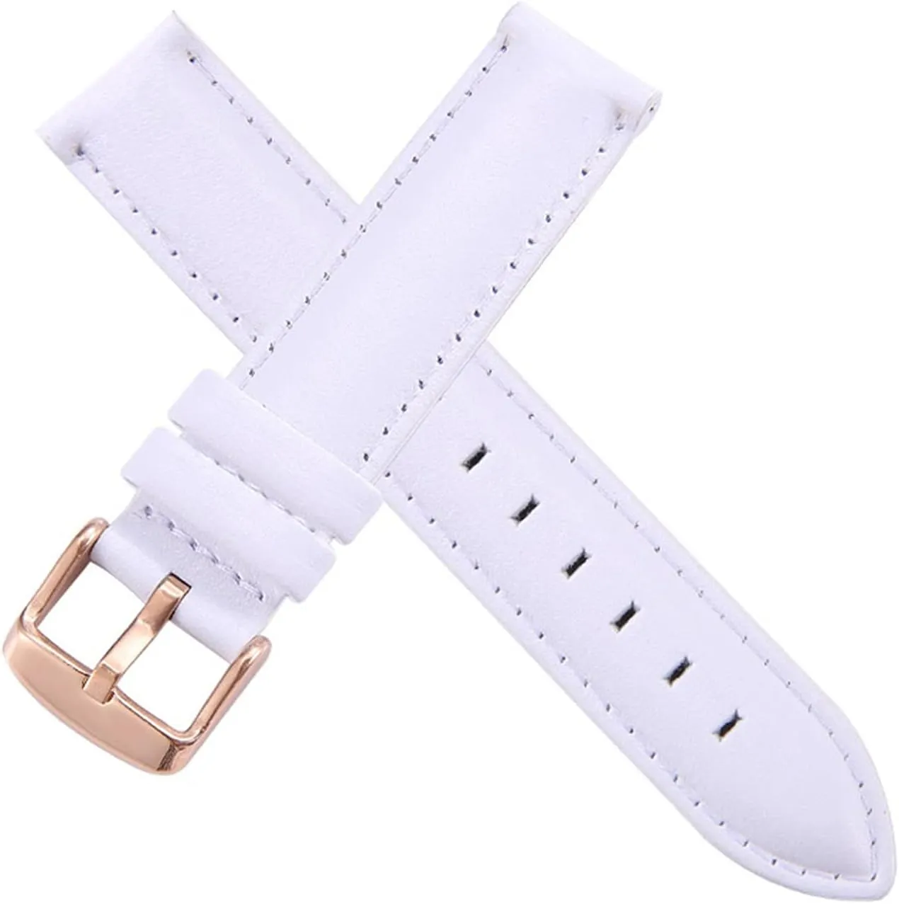 Watch Band,Genuine Leather Replacement Bands, Leat Leather Watch Band 13-20mm Leather Watch Band with Stainless Buckle