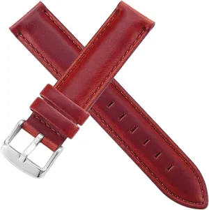Watch Band,Genuine Leather Replacement Bands, Leat Leather Watch Band 13-20mm Leather Watch Band with Stainless Buckle