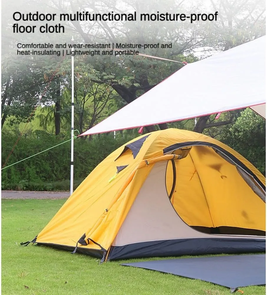 Waterproof Camping Tent Tarp, Multifunctional Tent Footprint for Camping, Hiking and Survival Gear, Lightweight (300x300cm)