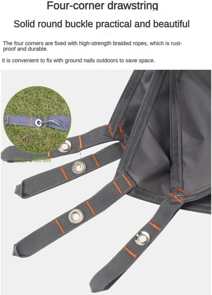 Waterproof Camping Tent Tarp, Multifunctional Tent Footprint for Camping, Hiking and Survival Gear, Lightweight (300x300cm)