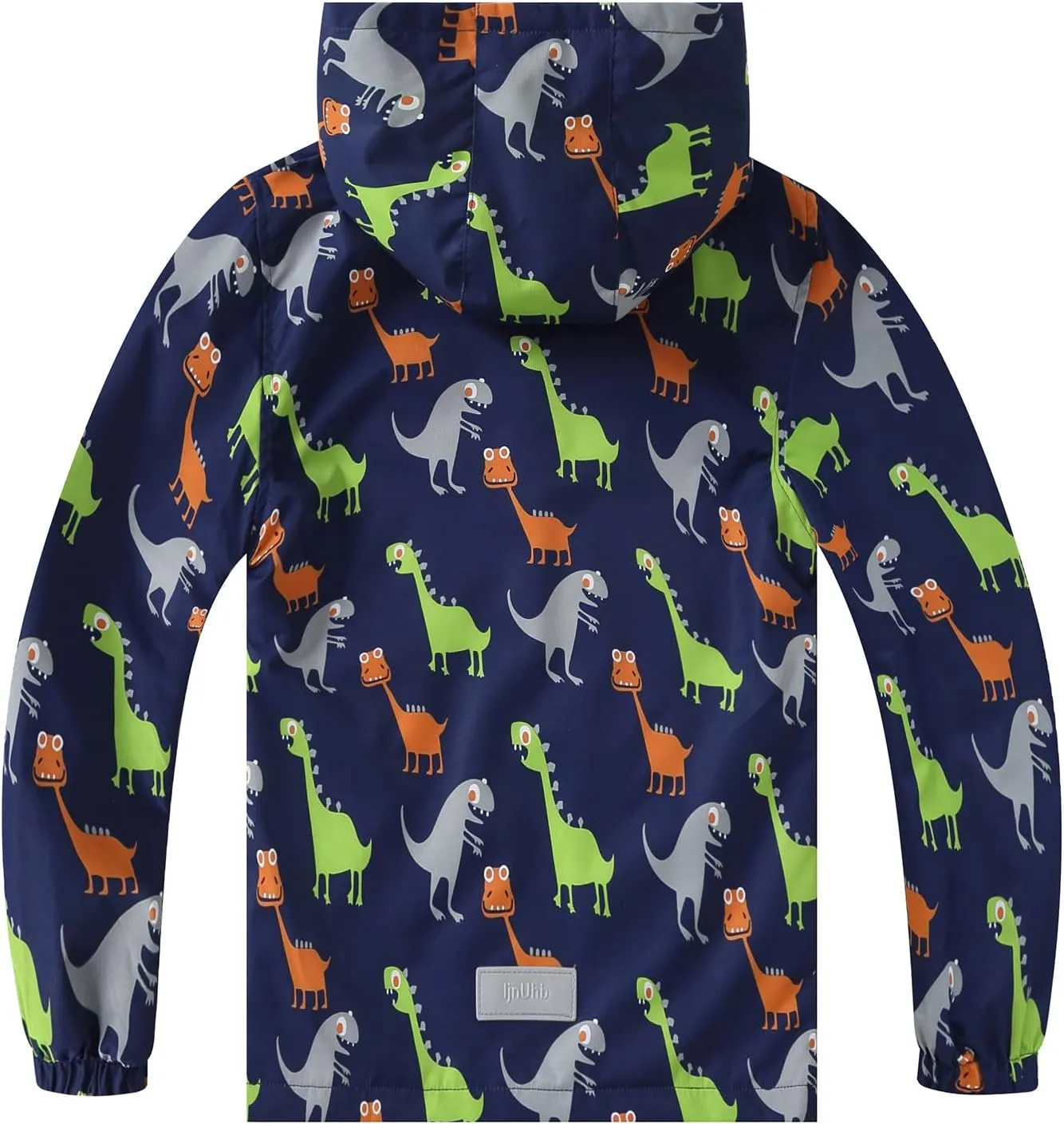 Waterproof Hooded Jacket for Boys Girls,Kids Raincoats Outdoor Windbreaker Dinosaur Rain Jacket