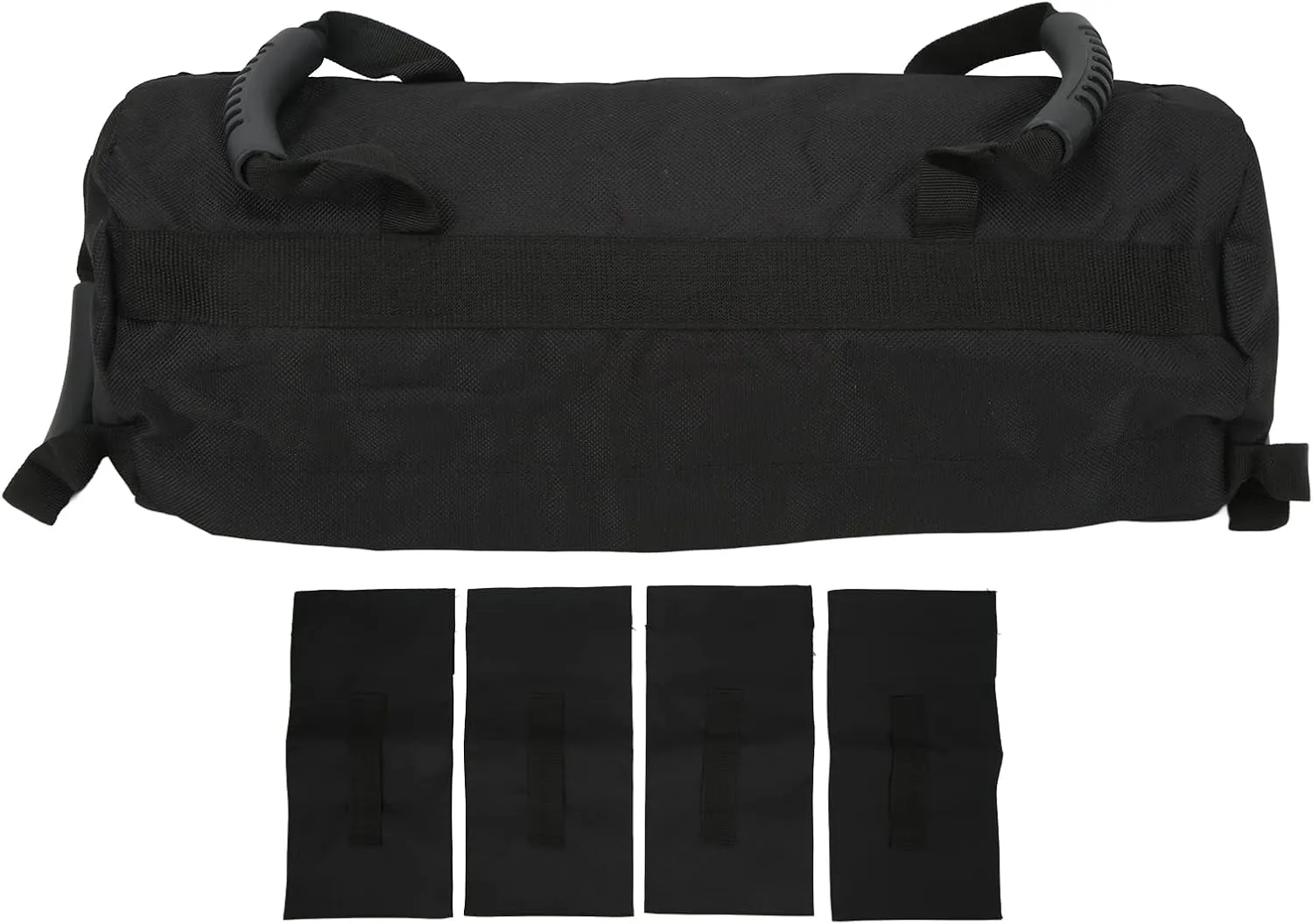 Weightlifting Sandbag, Adjustable Weight Wear Resistance Sandbag Workout Bag with 6 Handles Weightlifting Sandbag for Strength Training, Exercise