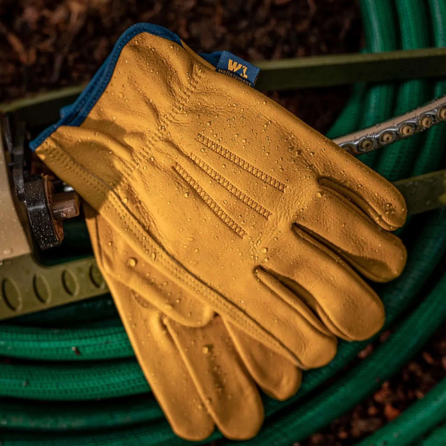 Wells Lamont Men’s Slip-On HydraHyde Full Leather Work Gloves | Water-Resistant | Extra Large (1168XL)