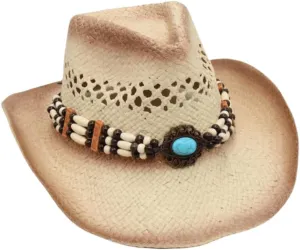 Western Straw Cowboy Hat for Men and Women Beach Sun Hat Jazz Cap Outdoor Summer Protection