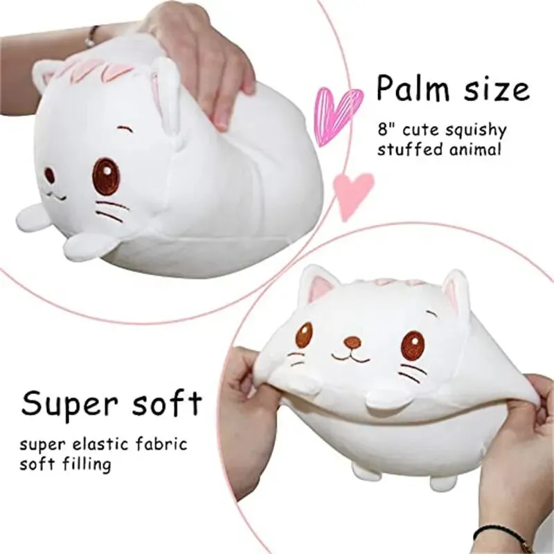 White Cat Plush Toy 20cm Stuffed Animal Cartoon Doll Soft Pillow Cushion Cute Kawaii Birthday Gift