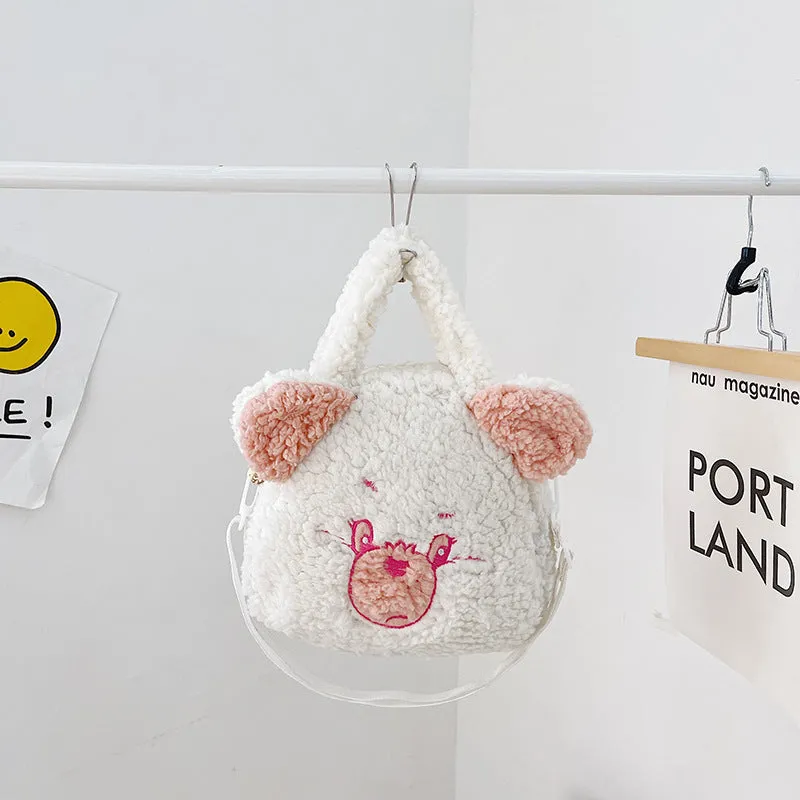 Wholesale New Children's Bags Cute Plush Shoulder Bag JDC-SD-YuanDuo040