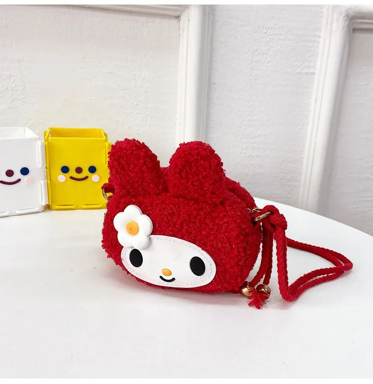 Wholesale plush cartoon messenger bag JDC-SD-KR056