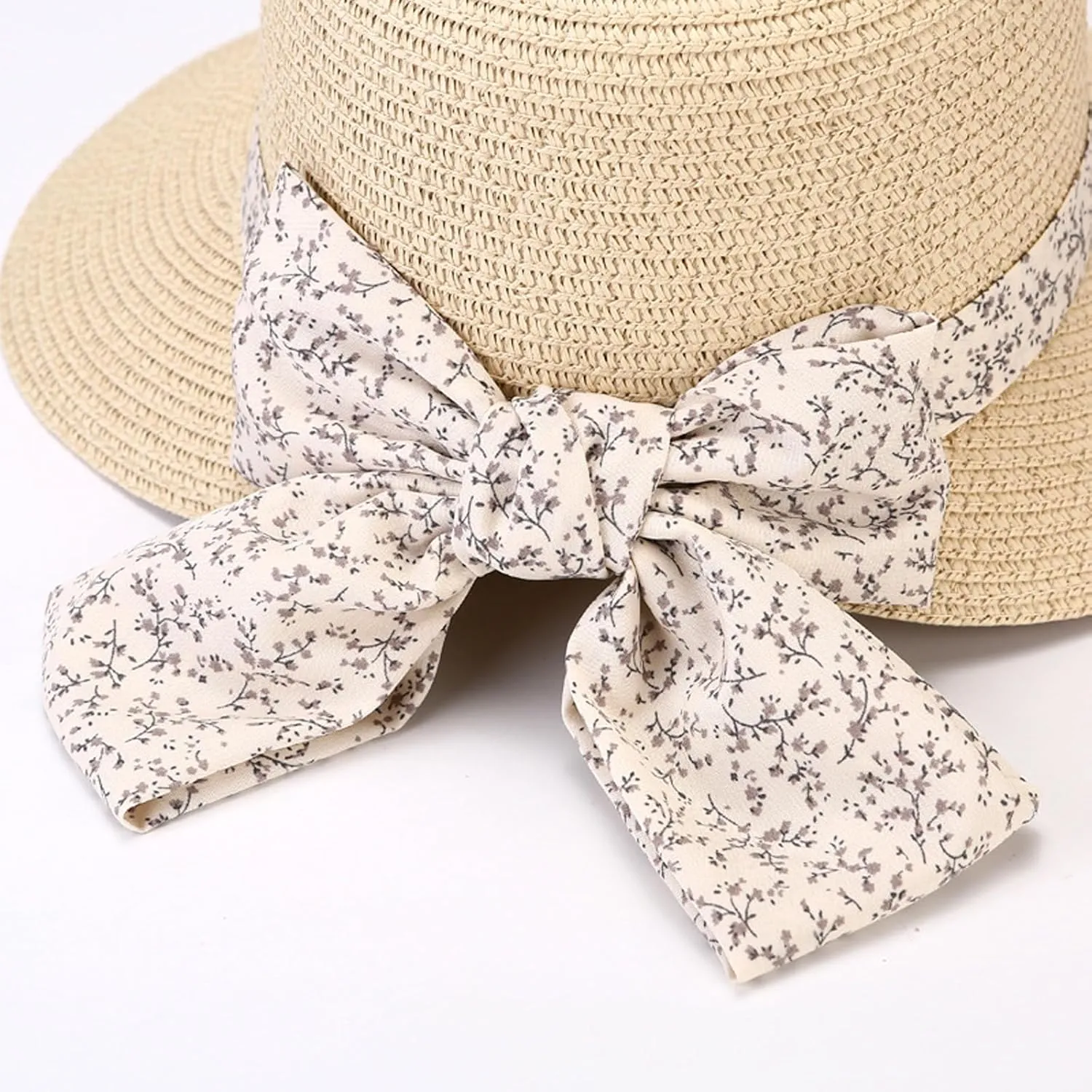 Wide Brim Beach Sun Hats for Women UPF 50  UV Protection Foldable Straw Hat for Summer