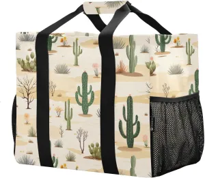 Wilderness Cactus Foldable Travel Duffel Bag for Men Women Waterproof Weekender Overnight Carry On Tote Bag with Comfortable Handle Personal Item Travel Bag for Business Trips Sport Hospital Airplane