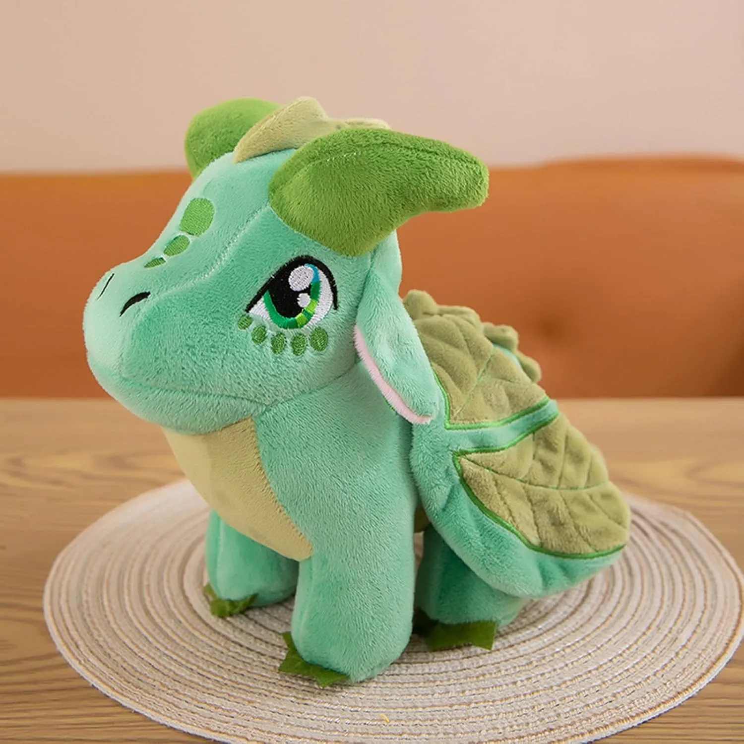 Wings Dragon Plush Toy Wings Unicorn Stuffed Animals Pterosaur Plush Flying Dragon Pillow Flying Uincorn Plushies Gifts for Fans Kids Boys Girls (Green)