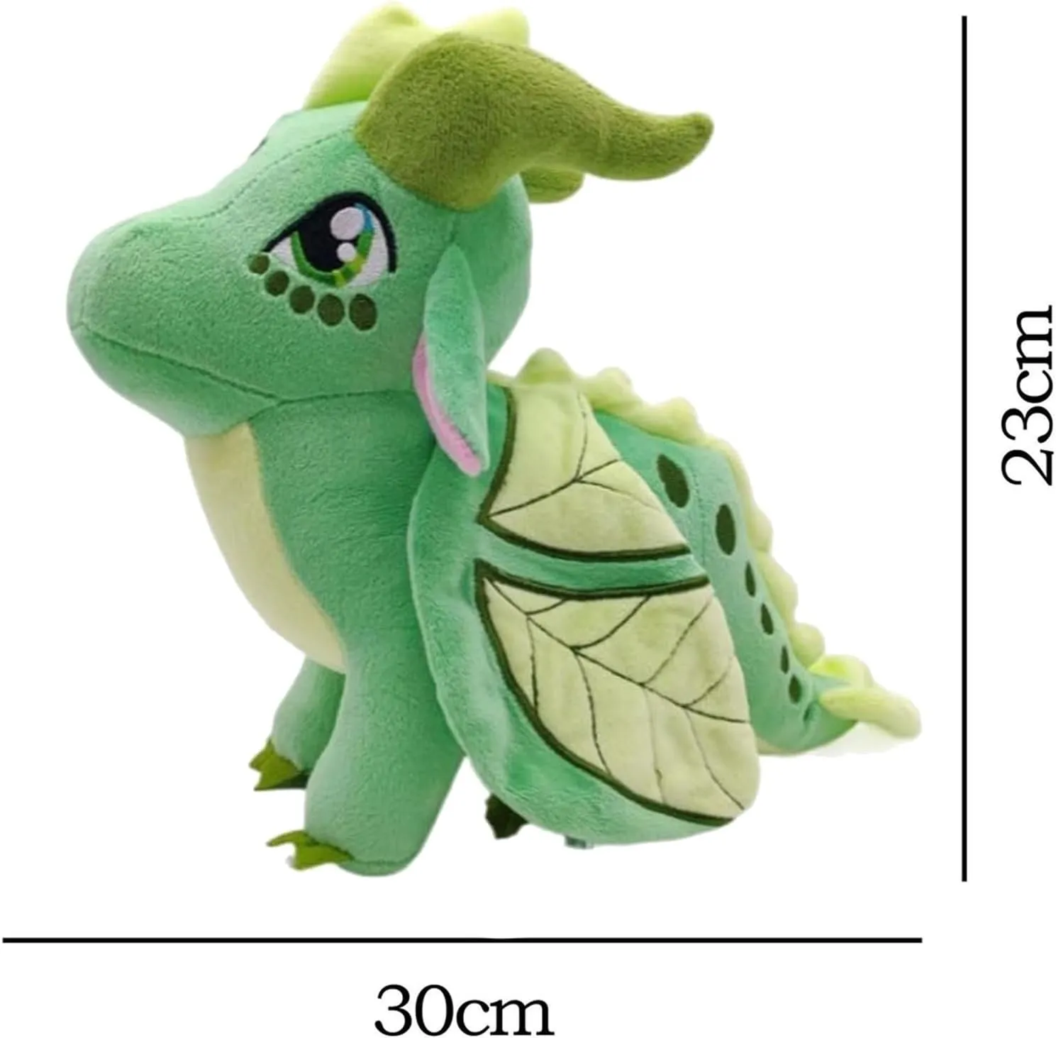 Wings Dragon Plush Toy Wings Unicorn Stuffed Animals Pterosaur Plush Flying Dragon Pillow Flying Uincorn Plushies Gifts for Fans Kids Boys Girls (Green)