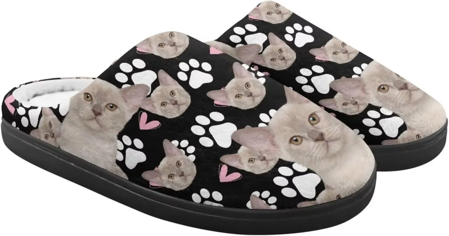 Winter Fluffy Slippers for Girls and Boys, Comfy Warm Scuff Slippers for Walking, Slip On Closed Toe Shoes for Home