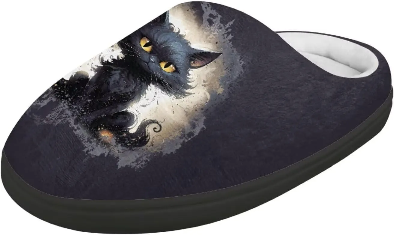 Winter Fuzzy Slippers for Kids, Soft Comfy House Slippers for Bedroom, Closed Toe Anti-Skid Scuff Slippers