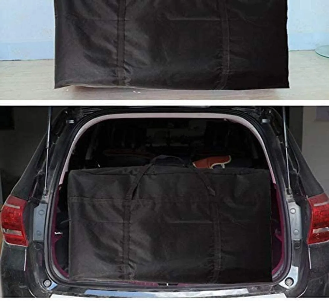 WITERY 180L Extra Large Storage Bag Garden Furniture Cushion Bag With Zip Waterproof Sturdy 600D Oxford Underbed Box Packing Moving Bags Wardrobe Storage Solutions Organsier for Bedding Duvets Clothes
