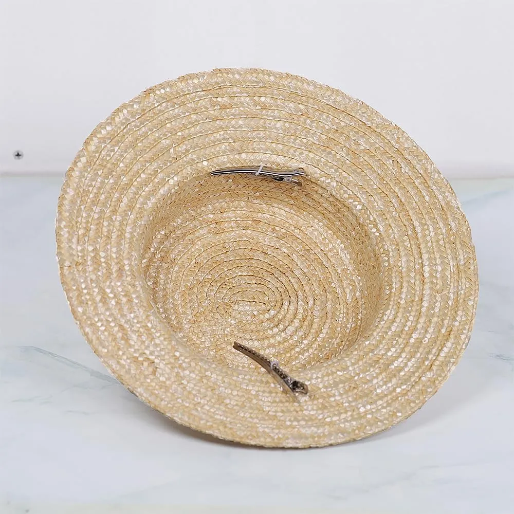 Women Bowknot Straw Hat Summer Fedoras Boater Summer Beach Sun Hat Cowgirl Fishing Hat Jazz Hat