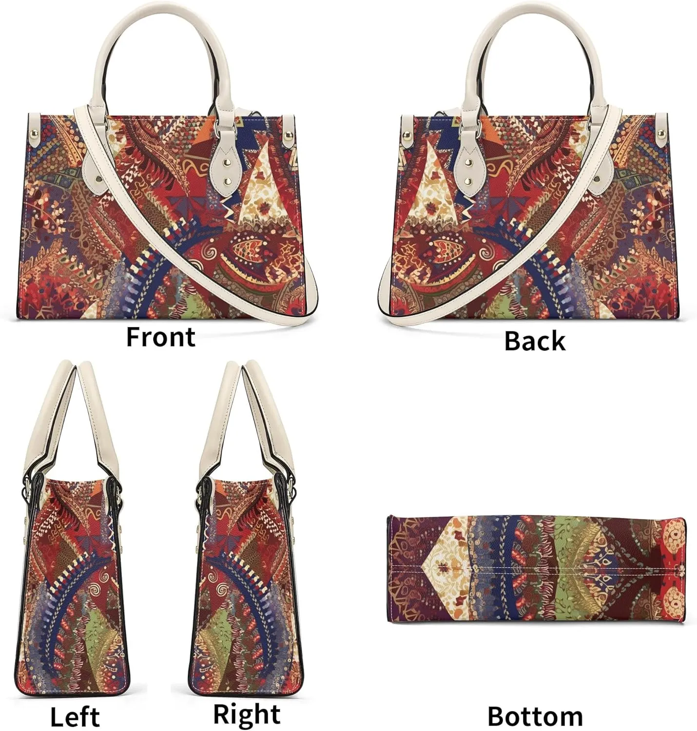 Women Fashion Handbags PU Leather Top Handle Satchel Shoulder Tote Bags for Ladies