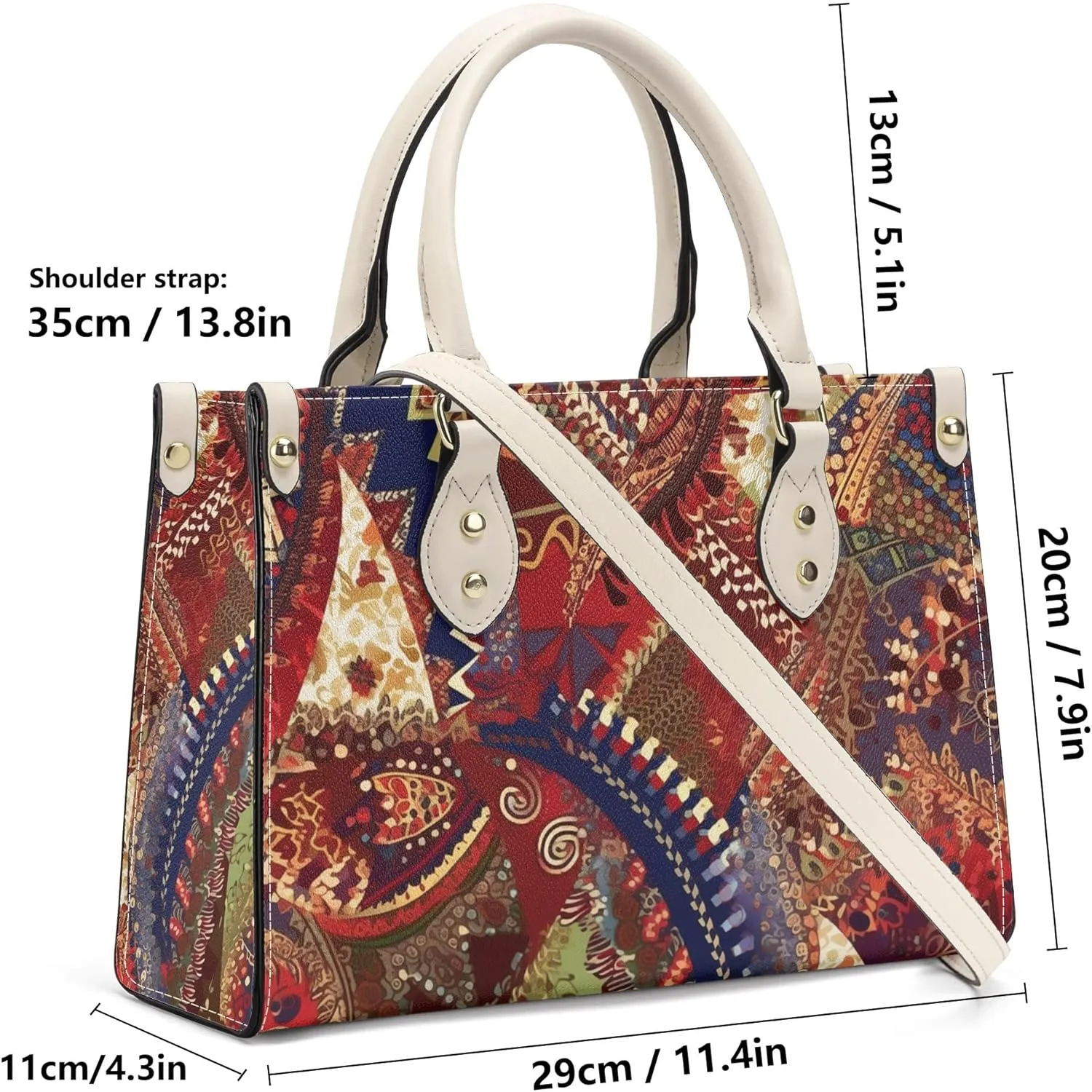 Women Fashion Handbags PU Leather Top Handle Satchel Shoulder Tote Bags for Ladies