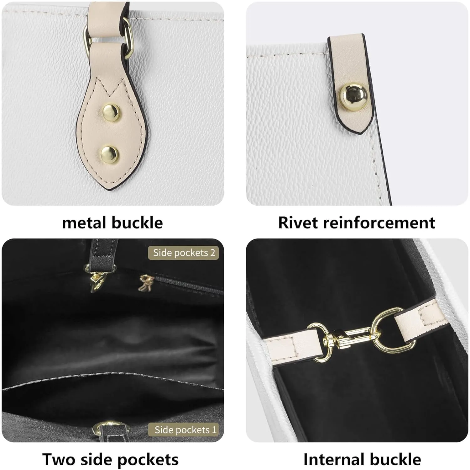 Women Fashion Handbags PU Leather Top Handle Satchel Shoulder Tote Bags for Ladies
