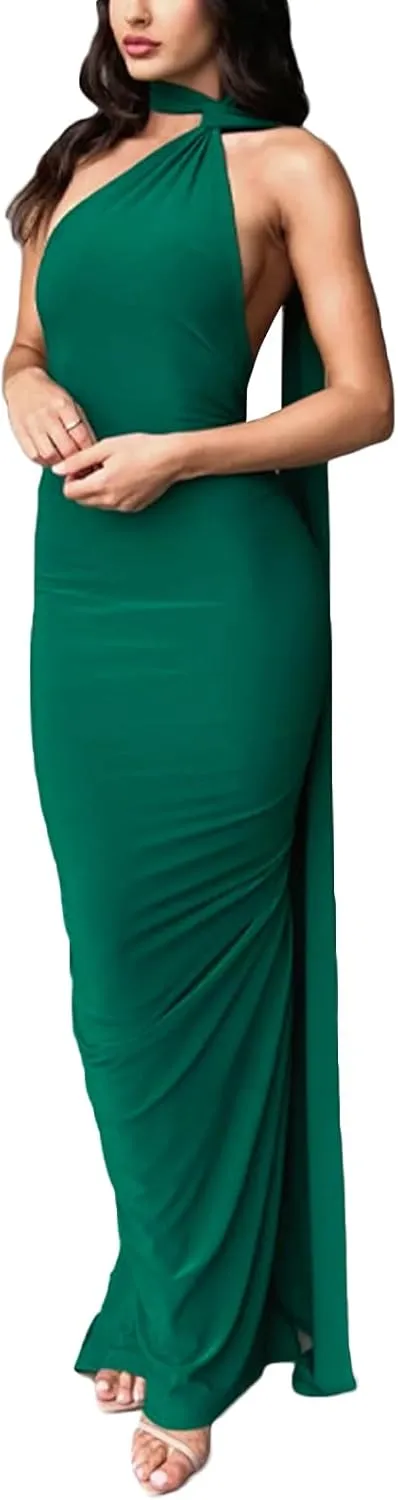 Women Floral Maxi Tube Dress with Scarf Y2k Strapless Sexy Backless Mesh Bodycon Long Dresses Cocktail Sundress