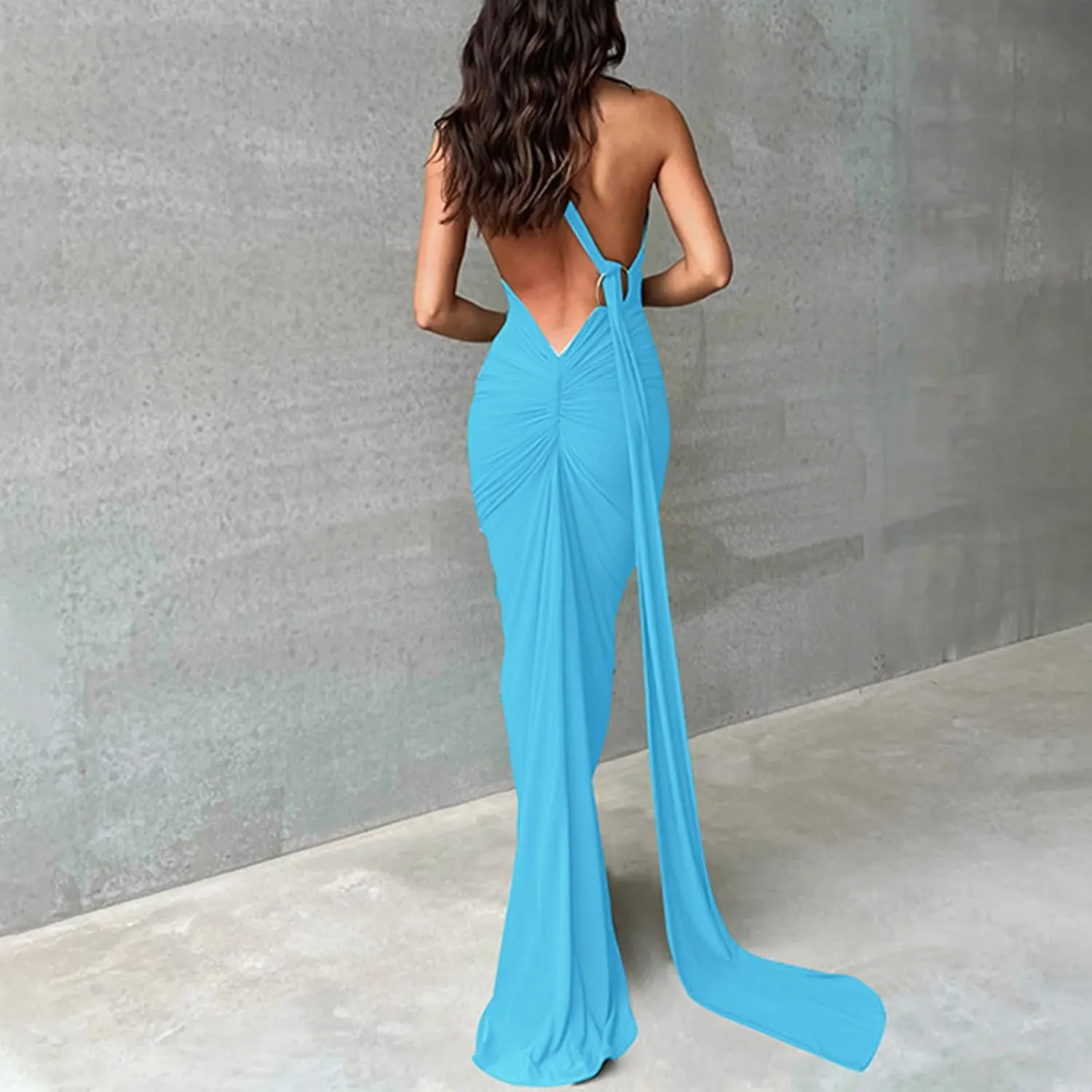 Women Floral Maxi Tube Dress with Scarf Y2k Strapless Sexy Backless Mesh Bodycon Long Dresses Cocktail Sundress