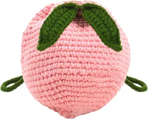 Women Girls Mini Fruit Knitting yarn Crochet Crossbody Shoulder Bag Coin Purse