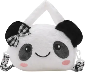 Women Panda Furry Shoulder Bag Plush Handbag Tote Purse Fluffy Crossbody Bag Novelty Wallets for Adults Teen Girls,D#
