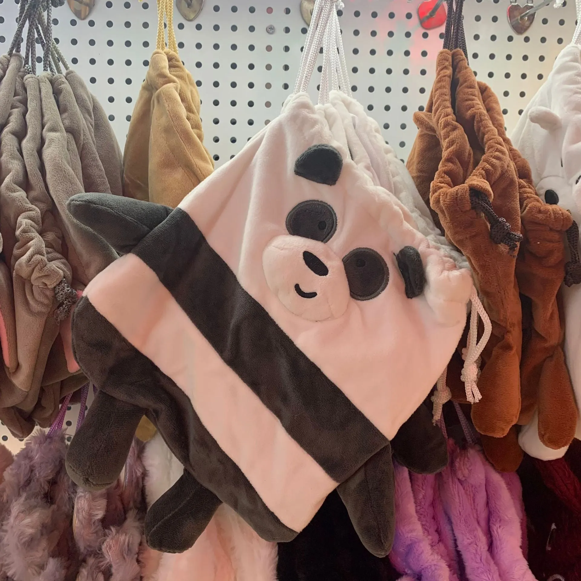 Women's & Men's & Plush Cute Drawstring Korean Mobile Bags