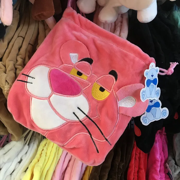 Women's & Men's & Plush Cute Drawstring Korean Mobile Bags
