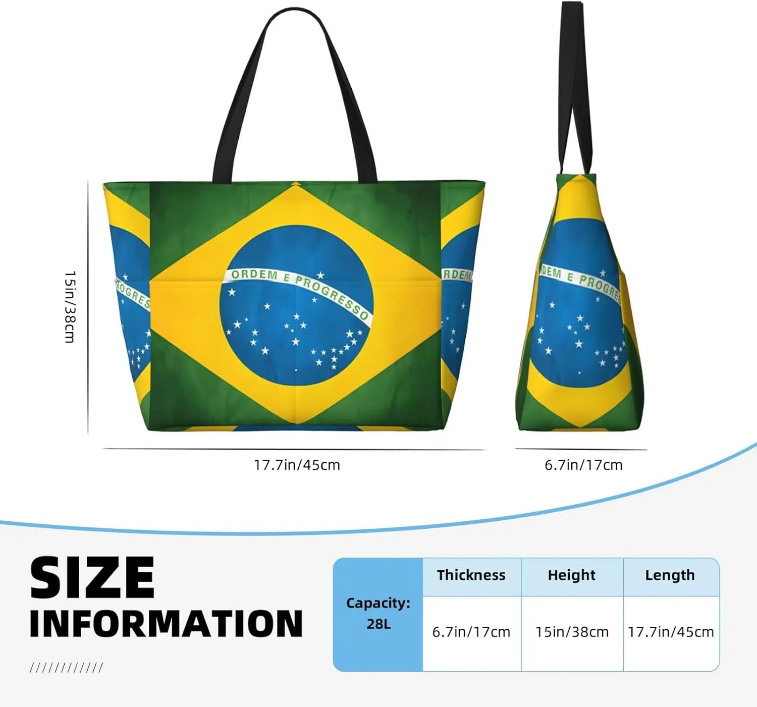 Women's Beach Travel Bags Large Waterproof Tote Bag with Pockets Sandproof Handbag for Beach Gym Vacation
