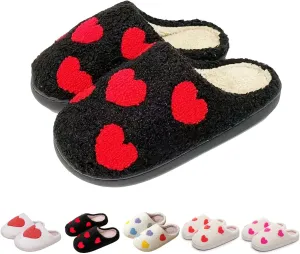 Womens Mens Dachshund Slippers Cute Dog Cartoon Bow Slippers Fuzzy Warm Plush Couple House Shoes