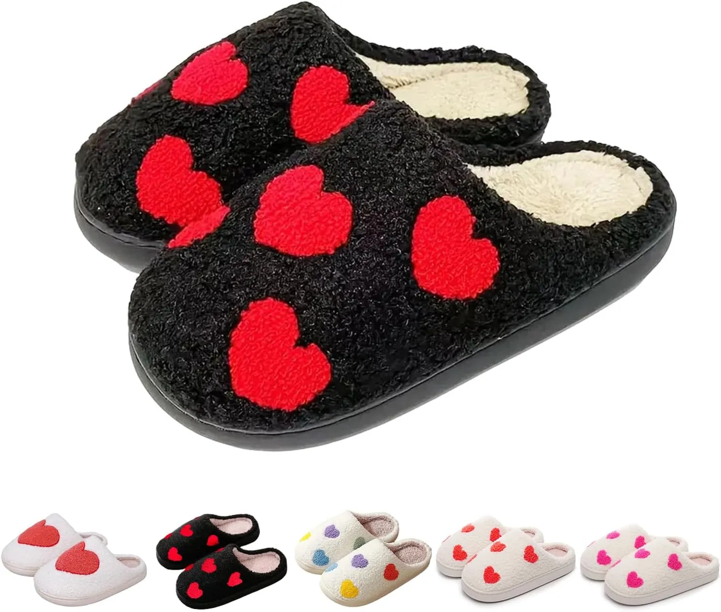 Womens Mens Dachshund Slippers Cute Dog Cartoon Bow Slippers Fuzzy Warm Plush Couple House Shoes