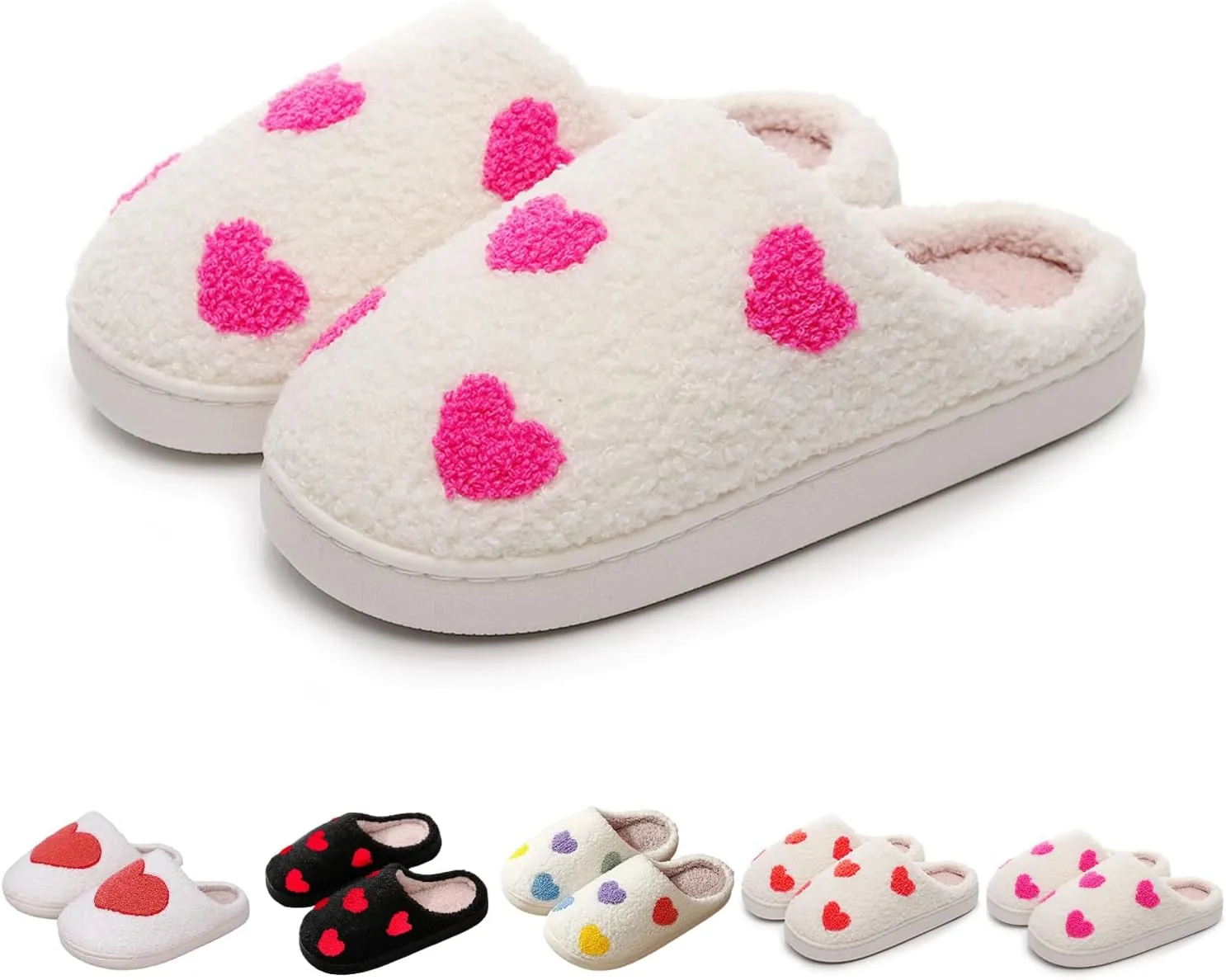 Womens Mens Dachshund Slippers Cute Dog Cartoon Bow Slippers Fuzzy Warm Plush Couple House Shoes