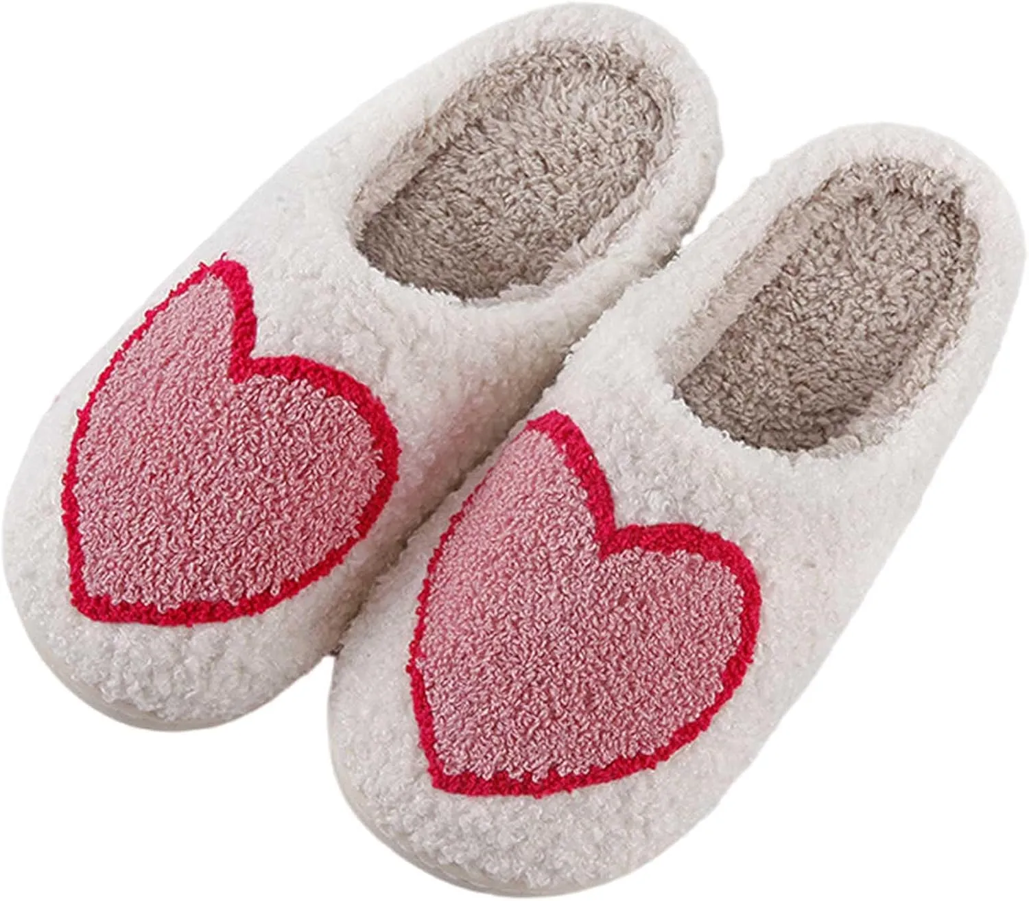 Womens Mens Slippers Retro Memory Foam Cute Cartoon Plush Fluffy Warm Fur Lined slippers Indoor House Home Winter Shoes