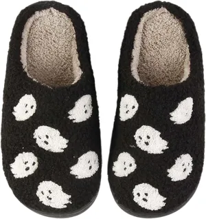 Womens Mens Slippers Retro Memory Foam Cute Cartoon Plush Fluffy Warm Fur Lined slippers Indoor House Home Winter Shoes