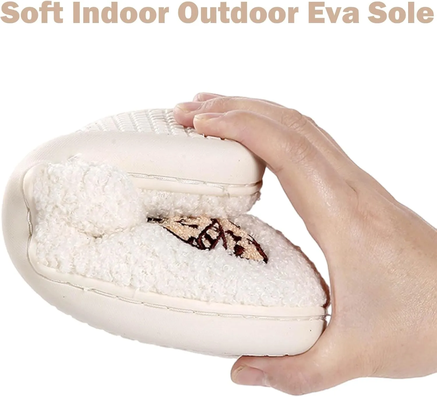 Womens Mens Slippers Retro Memory Foam Cute Cartoon Plush Fluffy Warm Fur Lined slippers Indoor House Home Winter Shoes
