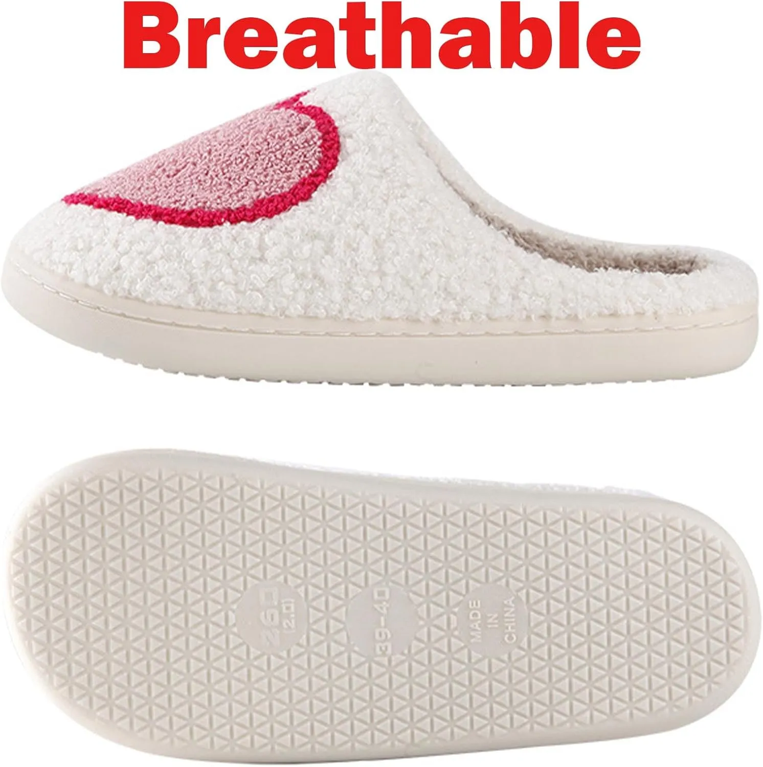 Womens Mens Slippers Retro Memory Foam Cute Cartoon Plush Fluffy Warm Fur Lined slippers Indoor House Home Winter Shoes