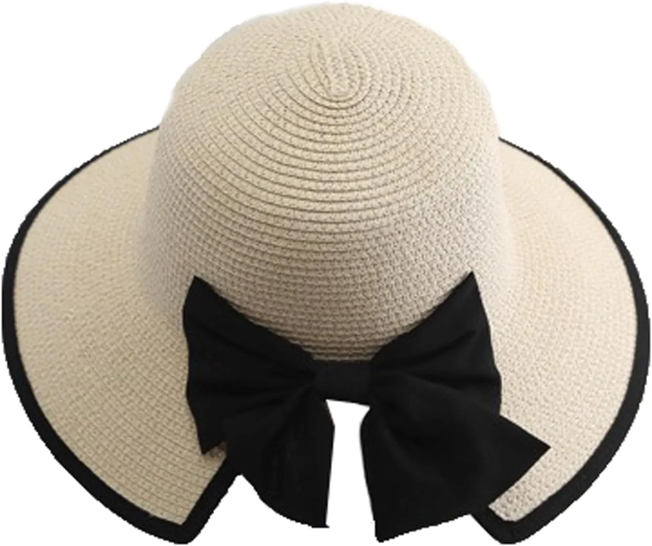 Womens Mens Wide Brim Straw Panama Hat Beach Sun Hat Summer Wide Brim Straw Roll up Hat Fisherman's UPF 50