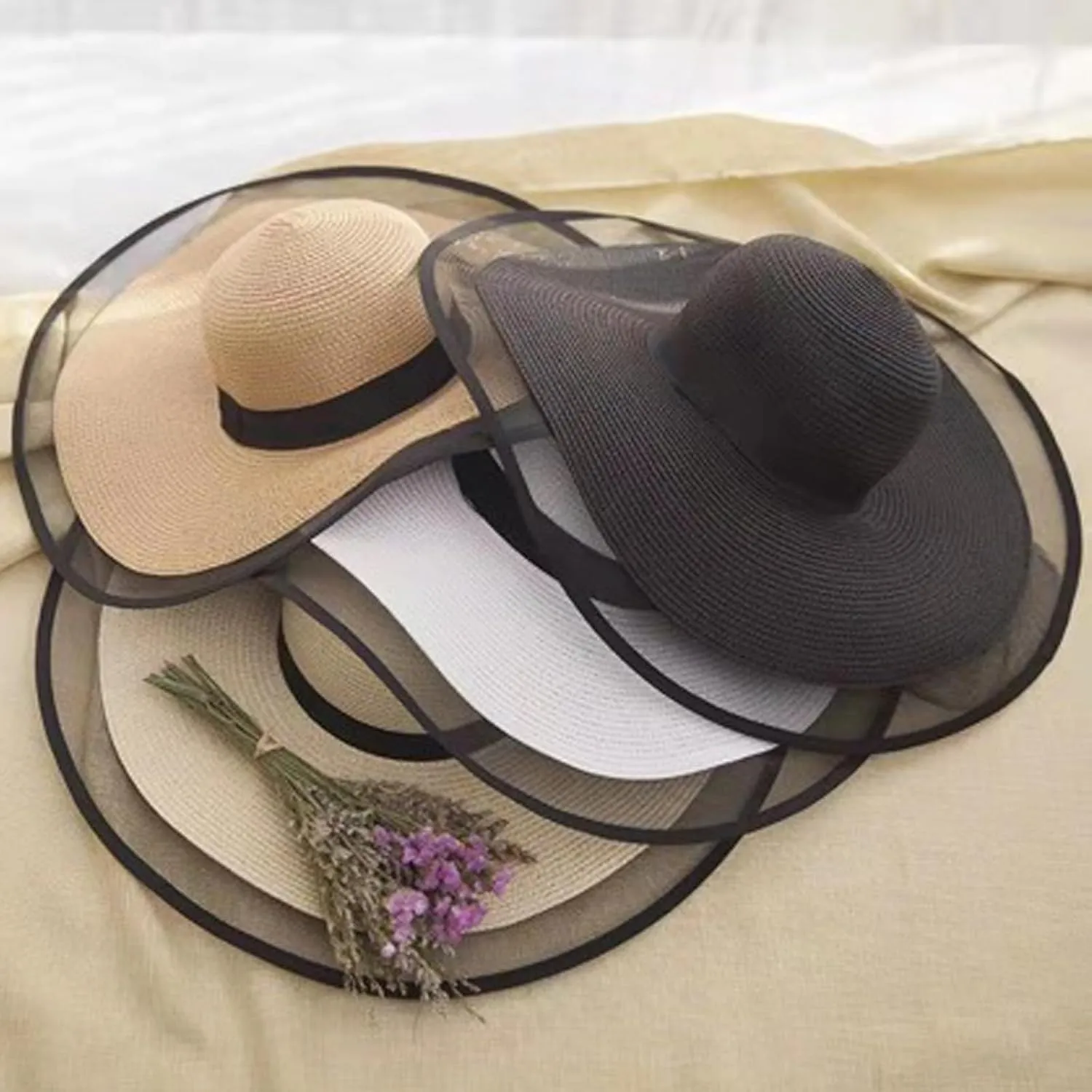 Womens Mens Wide Brim Straw Panama Hat Beach Sun Hat Summer Wide Brim Straw Roll up Hat Fisherman's UPF 50