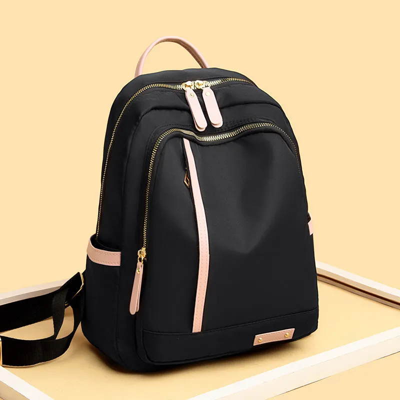 Women's Oxford Cloth Large Capacity Korean Style Versatile College Backpacks