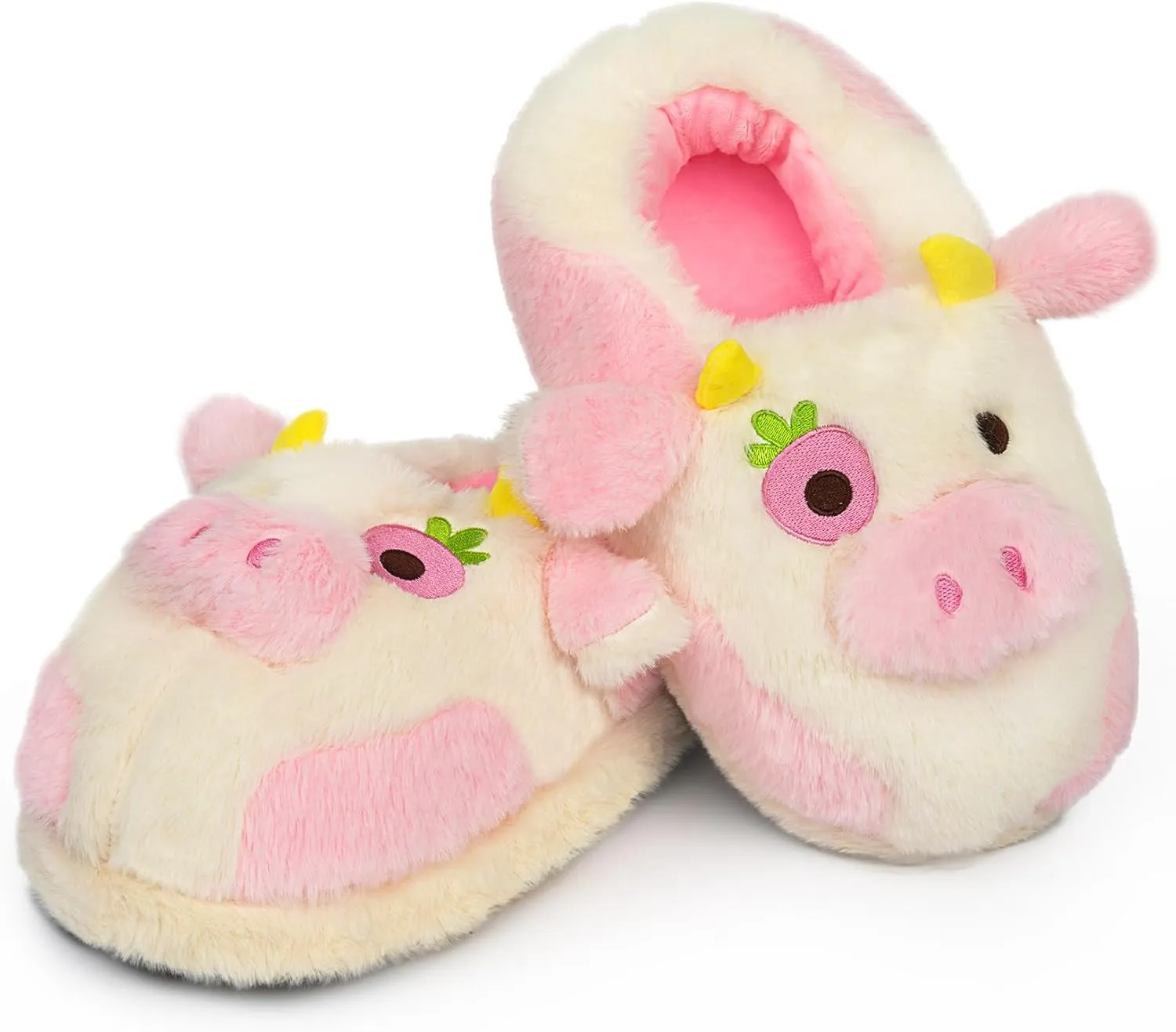 Women's Plush Animal Slippers - Funny Winter Cartoon Indoor Slippers, Warm for Women Men