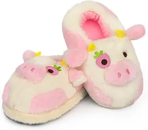 Women's Plush Animal Slippers - Funny Winter Cartoon Indoor Slippers, Warm for Women Men
