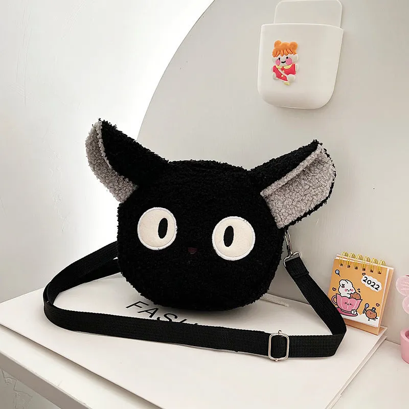 Women's Pouch Cartoon Mobile Cute Round Zipper Bags