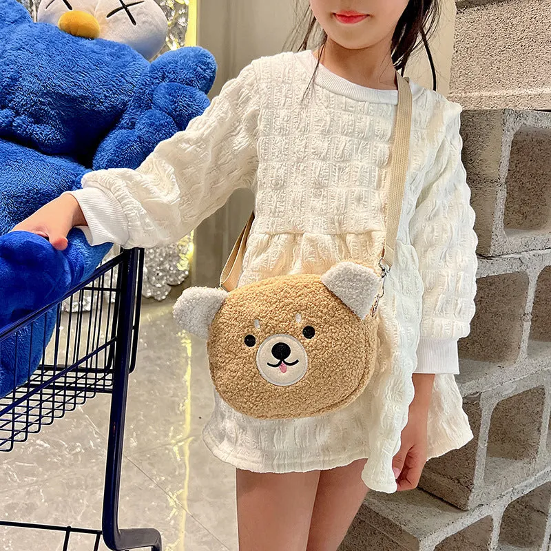 Women's Pouch Cartoon Mobile Cute Round Zipper Bags