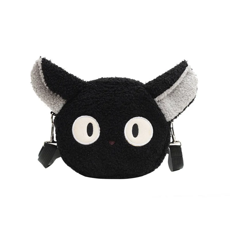 Women's Pouch Cartoon Mobile Cute Round Zipper Bags