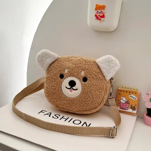 Women's Pouch Cartoon Mobile Cute Round Zipper Bags