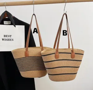Woven beach bag