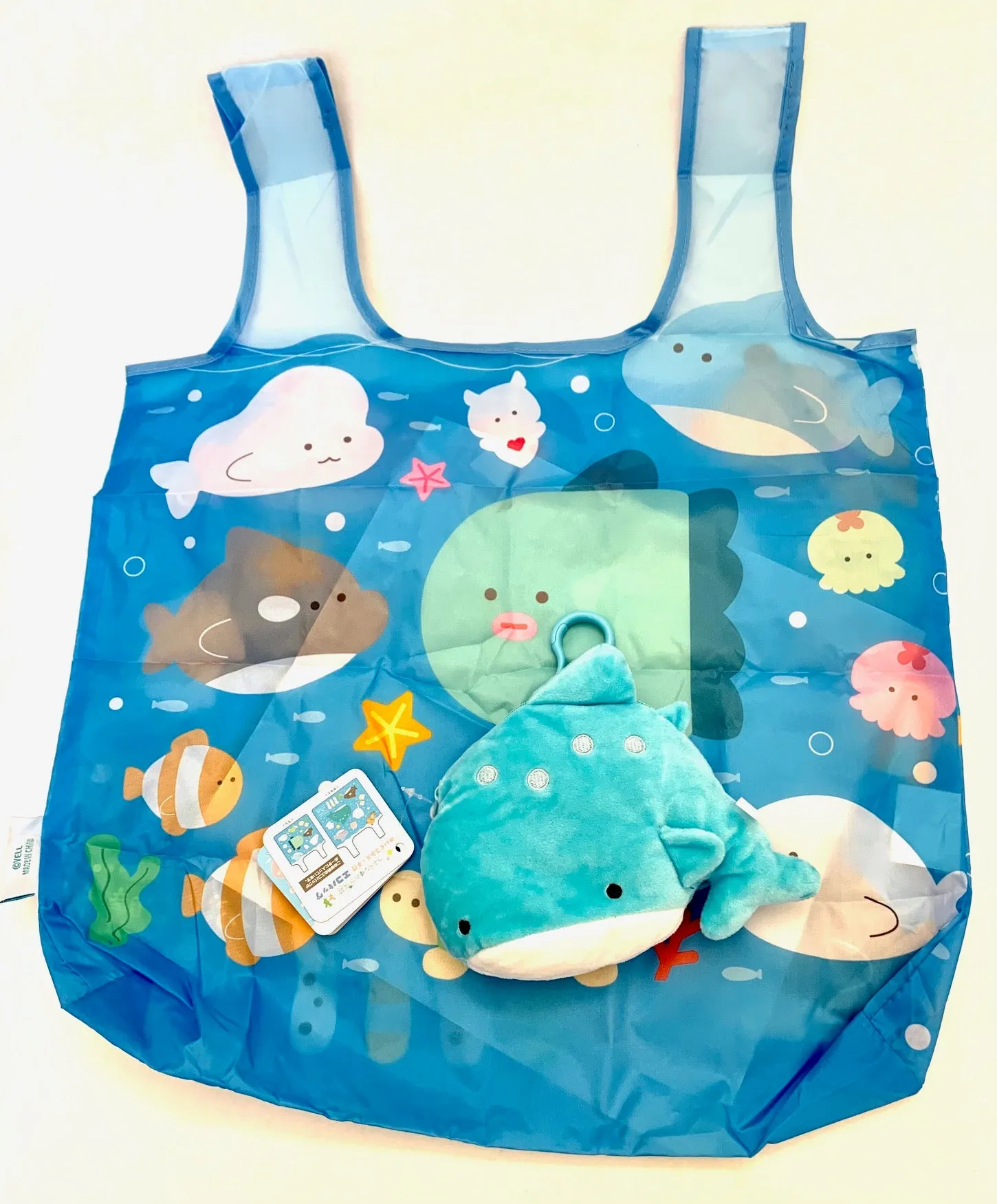 X 63238 Sea Life Reusable Eco Bag/Plush-DISCONTINUED