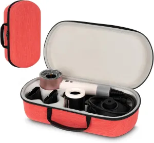 XINGFUDAO Hard Carrying Case Compatible with Dyson Supersonic Nural HD16 Hair Dryer ,Replacement Travel Storage Bag for Hair Dryer Dyson Supersonic HD08 & HD15(red)