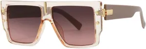 XSJGHLM-Luxury Flat Top Sunglasses Women For Men Vintage Oversized Popular Big Frame Sun Glasses Rivet Shades